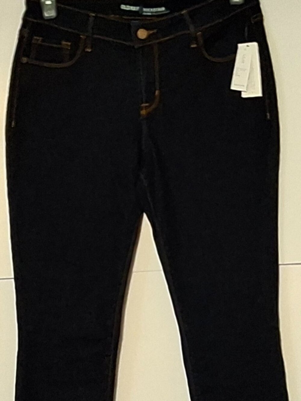Women's Old Navy Rockstar Mid-Rise Dark Navy Blue Denim Jeans
